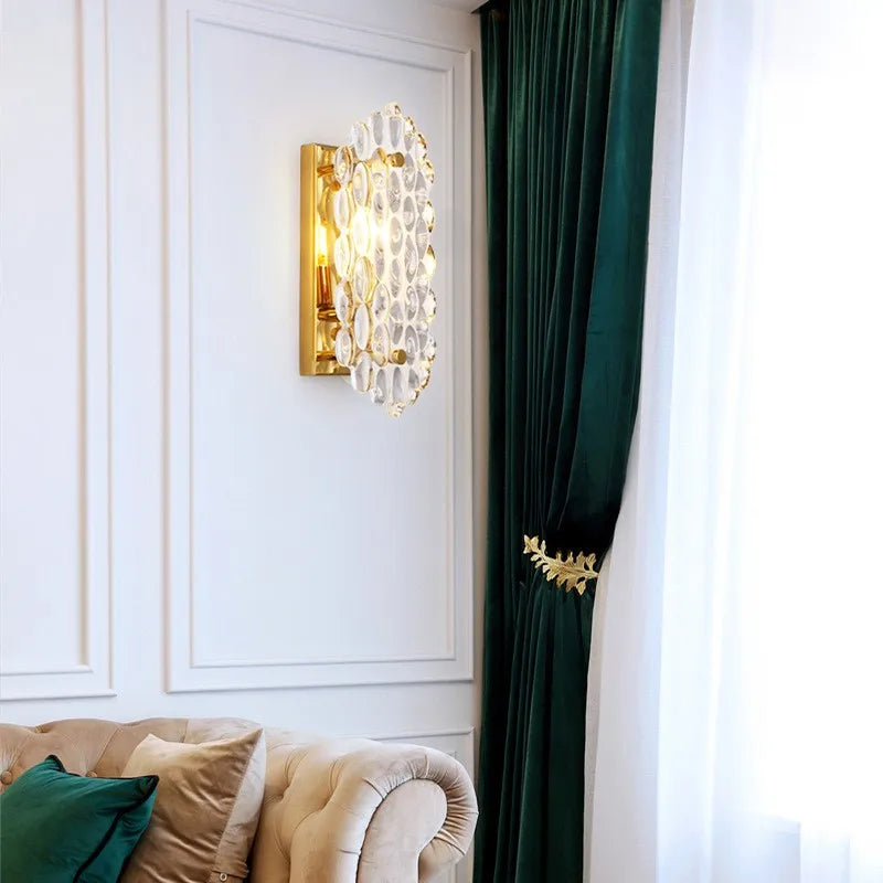 Modern crystal LED chandelier for Nordic decor