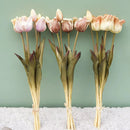 Large baroque silicone tulips luxury decoration for events