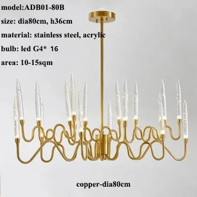Elegant crystal designer wall light for interiors - vue 12 sur 22