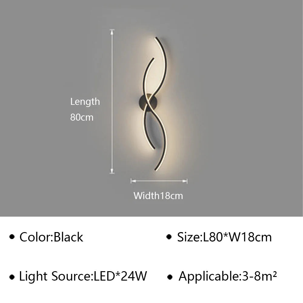 Modern LED wall light for contemporary interior decor - vue 14 sur 15