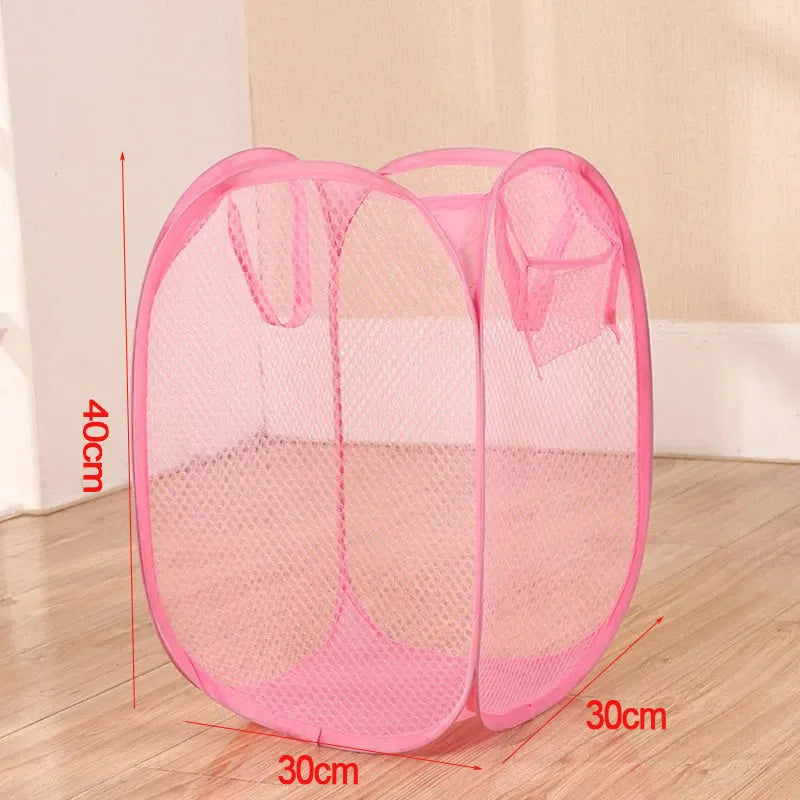 portable foldable laundry basket for convenient storage