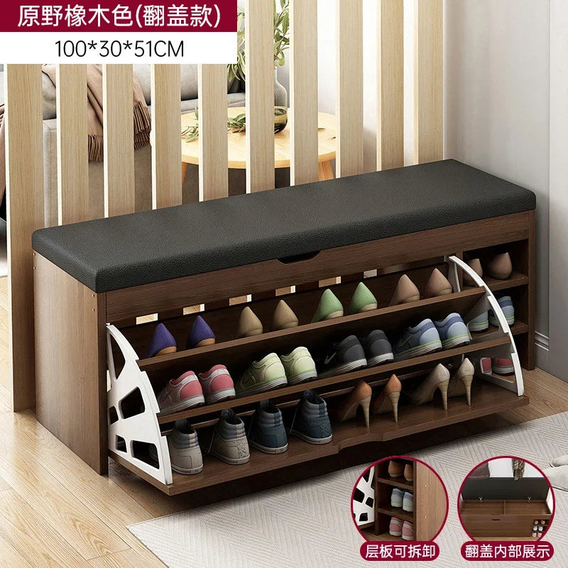 modern vertical storage shoe cabinets japanese design - vue 15 sur 21