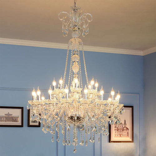 Luxury crystal chandelier for hotels and lighting projects - vue 8 sur 7