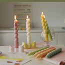 spiral aromatherapy scented candle for festive decoration