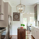 Gold LED birdcage pendant lampshade