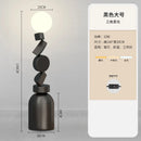 Round glass designer floor lamp for modern decor