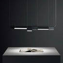 Modern rotating LED chandelier for decorative interiors