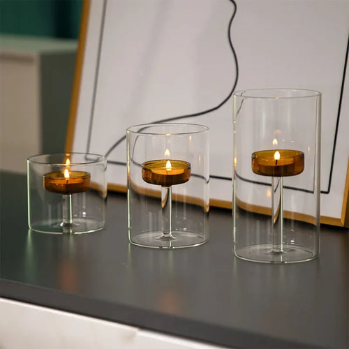 Luxury candle holder for romantic dinners, elegant and refined - vue 10 sur 10