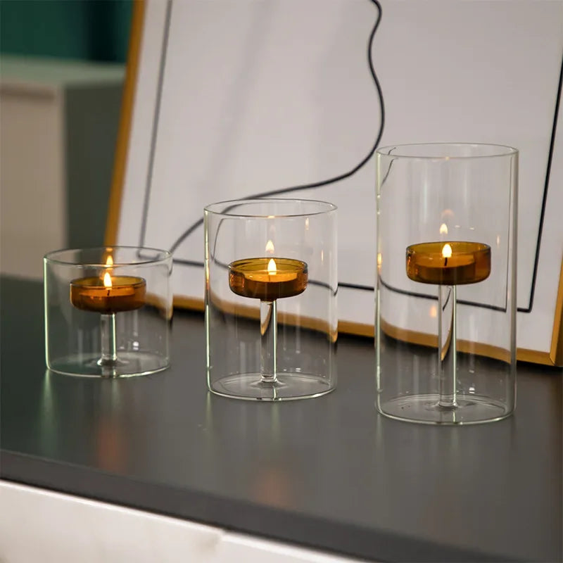 Luxury candle holder for romantic dinners, elegant and refined - vue 10 sur 10