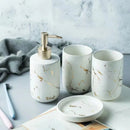 ceramic bottles for soap, shampoo and shower gel