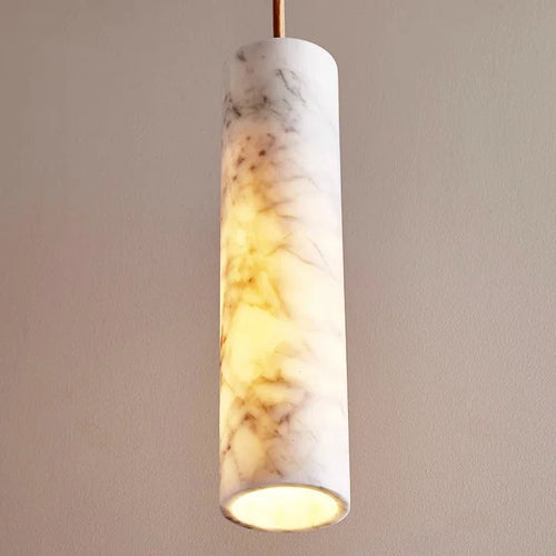 Wabi-sabi natural marble chandelier for designer hotels - vue 5 sur 10
