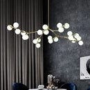 Post-modern molecular glass pendant light for elegant interiors