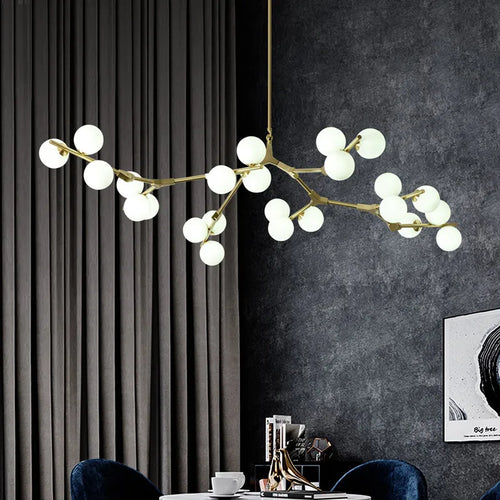 Post-modern molecular glass pendant light for elegant interiors - vue 2 sur 11