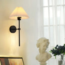 Modern pleated fabric wall light nordic creative hotel lighting