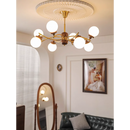 American retro wood and glass magic bean chandelier