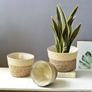seagrass basket handwoven planter decorative for home