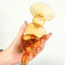 Conical glass candle holder for festive home decoration