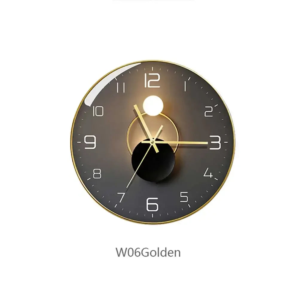 creative modern design glass wall clock for home decor - vue 18 sur 18