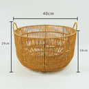 woven imitation rattan basket for toys and laundry