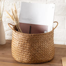 Japanese-style seagrass woven baskets for flowers