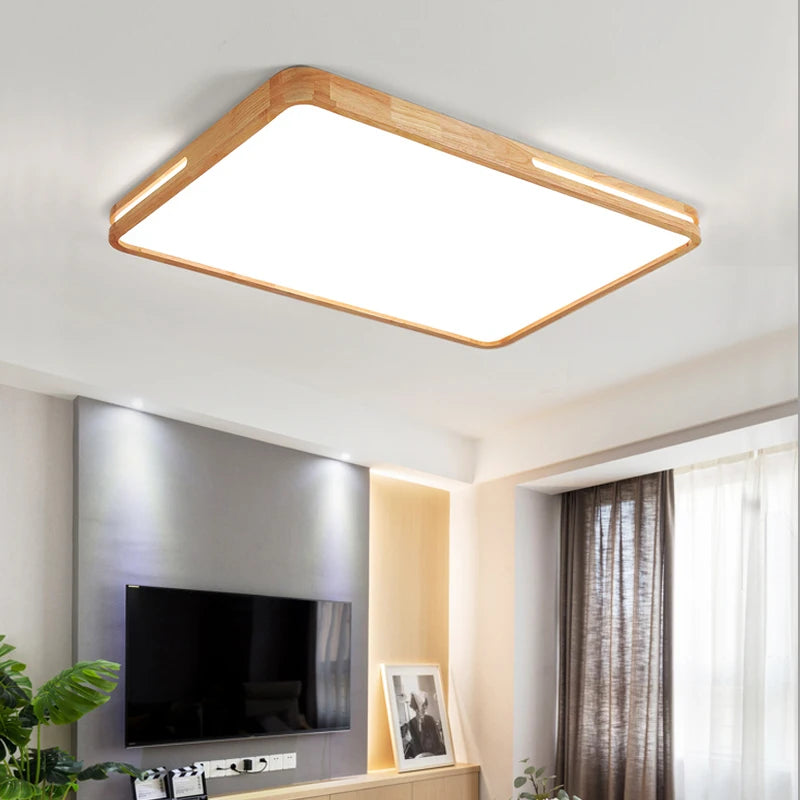 Modern log style ceiling light combination for living room