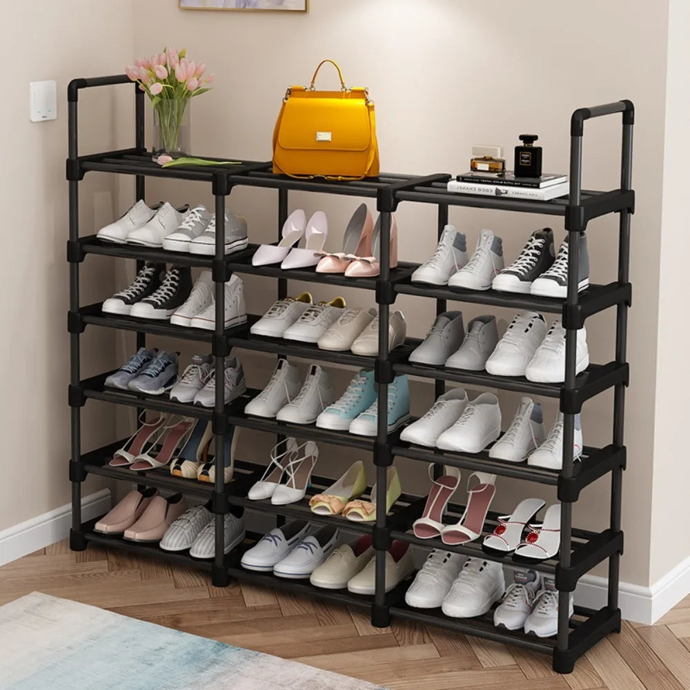 Multi-layer removable shoe rack for convenient storage