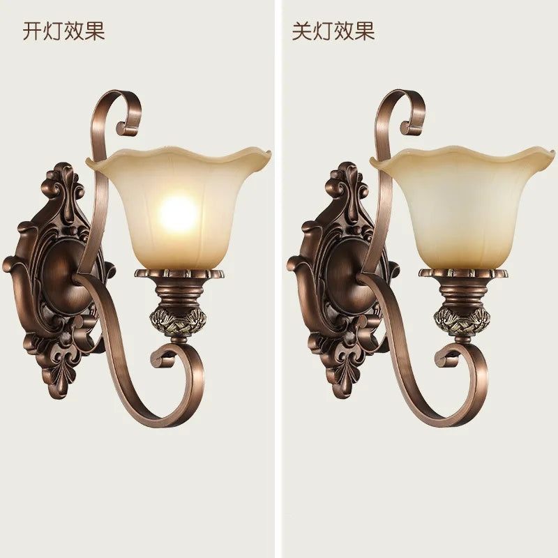 Retro iron wall light industrial style for interior decoration