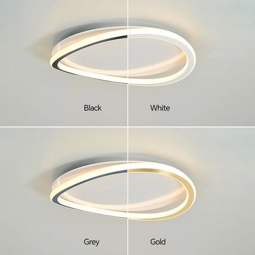 Modern nordic led ceiling light for home interior decoration - vue 5 sur 12