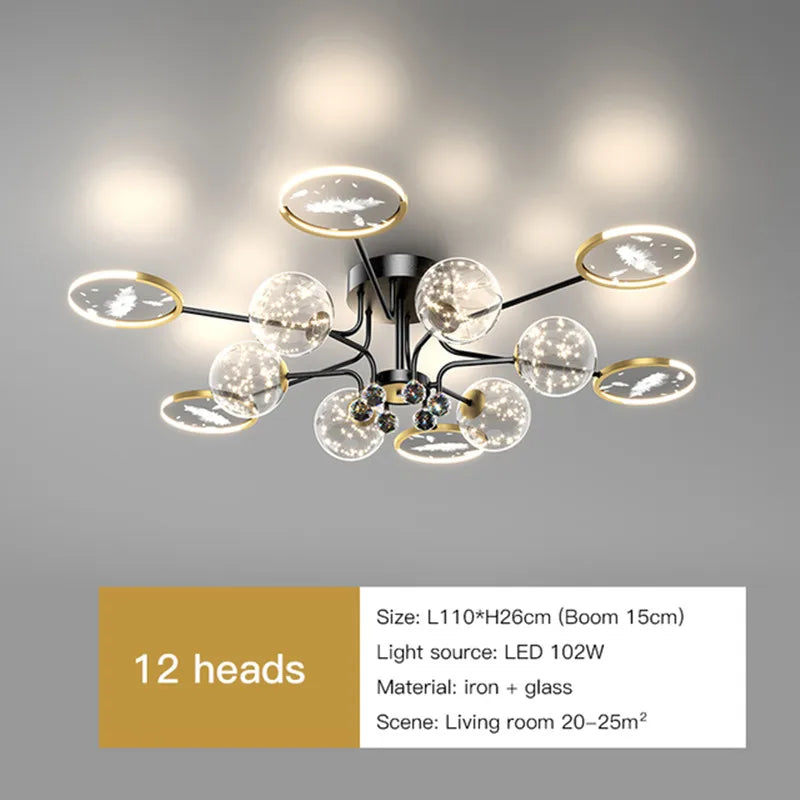 LED ceiling light with remote control - vue 9 sur 9