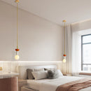 Modern wooden chandelier with LED for home