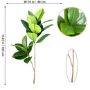Artificial ficus branches with large banyan leaves for garden decoration