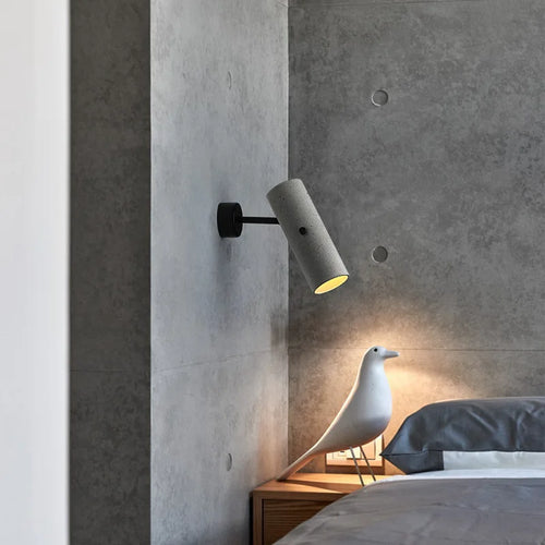 applique murale rétro en ciment rotatif avec lampes led pivotantes - vue 5 sur 8
