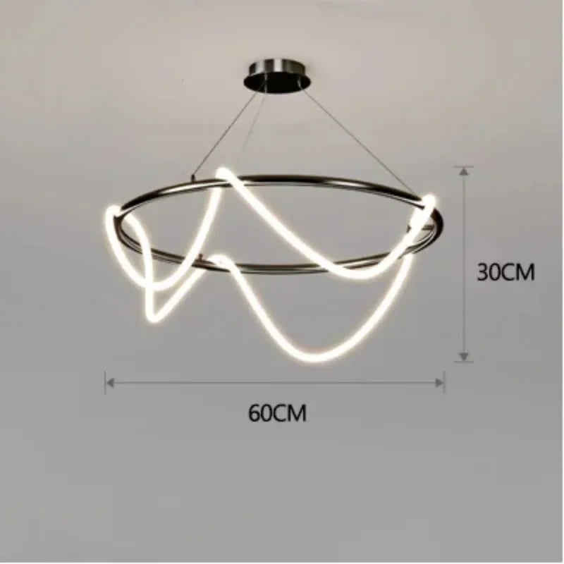 Nordic designer LED dimmable chandelier for indoor use - vue 20 sur 25