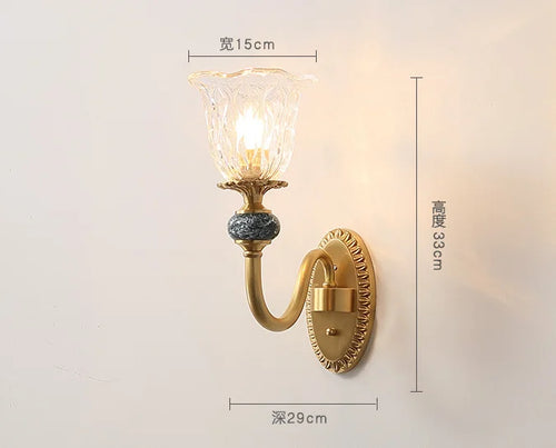 applique murale dorée luxe rétro pour décoration intérieure - vue 9 sur 8