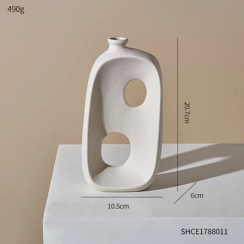 modern ceramic vase for indoor and outdoor decoration - vue 11 sur 13