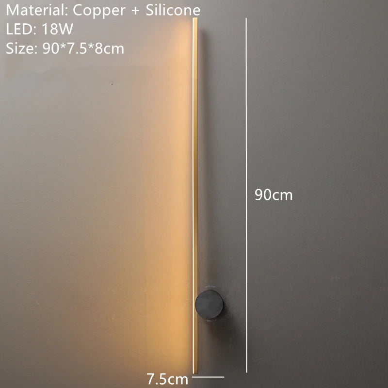 applique murale led moderne en laiton montage en surface - vue 9 sur 14