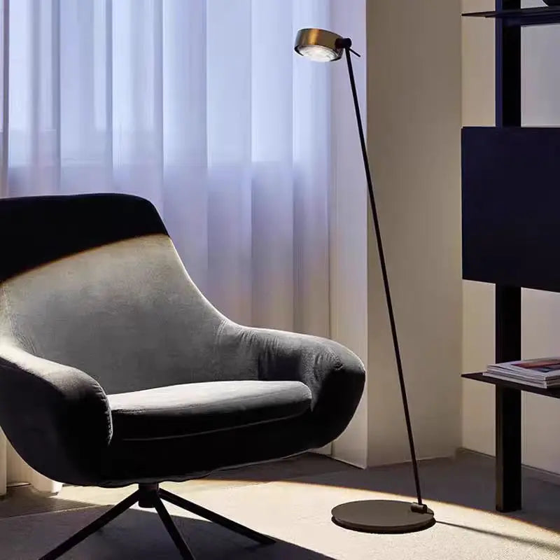 Minimalist floor lamp with adjustable brightness for modern decor