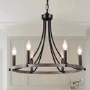 American wrought iron crystal chandelier ceiling light e14 LED candle 5-light indoor fixture