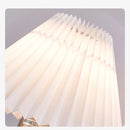 Retro pleated fabric wall light