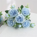 Artificial peony bouquet for indoor floral decoration