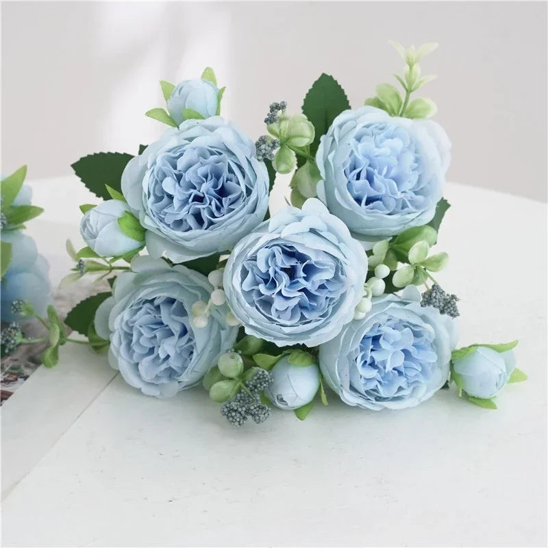Artificial peony bouquet for indoor floral decoration - vue 13 sur 17