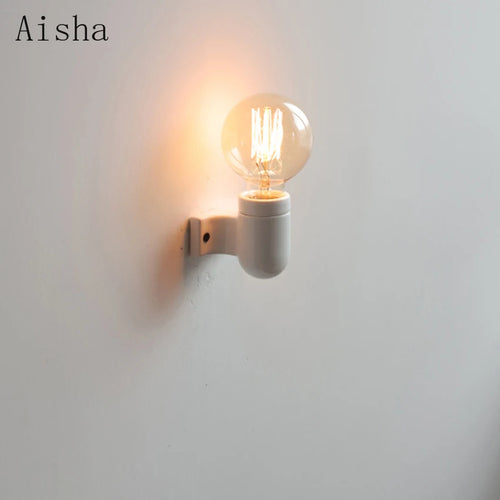 Vintage walnut wall light with pull switch - vue 7 sur 9