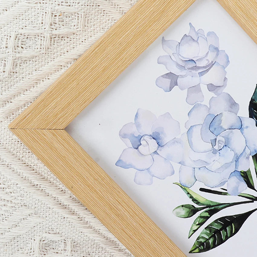 Wooden photo frame for wall and desk decoration