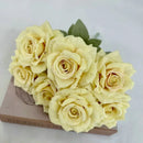 Artificial silk rose bouquet for festive decoration