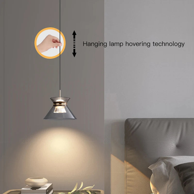 Modern small LED pendant light for decorative interiors
