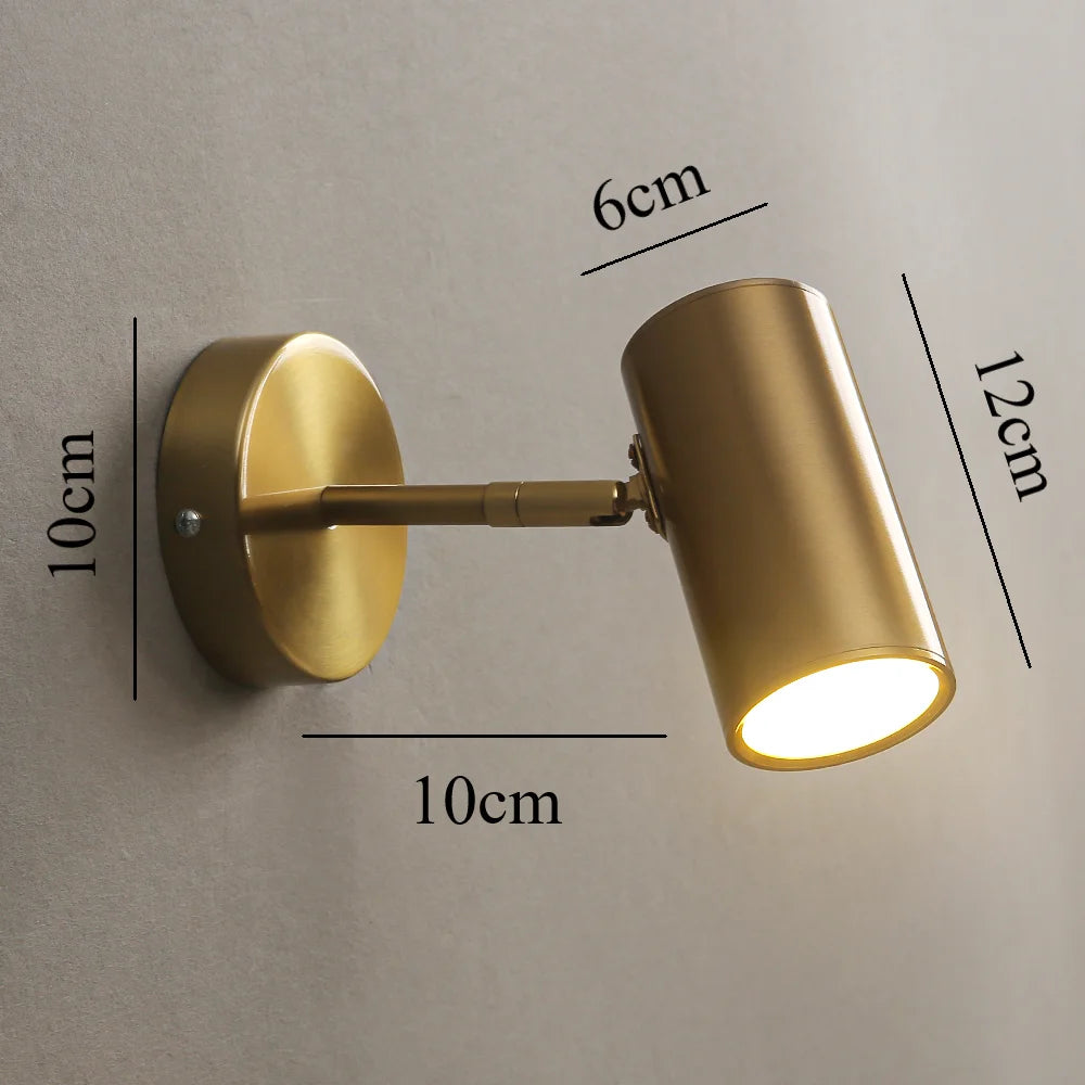 Modern nordic wall light with adjustable angle for indoor lighting
