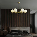 Luxury minimalist Nordic copper postmodern chandelier