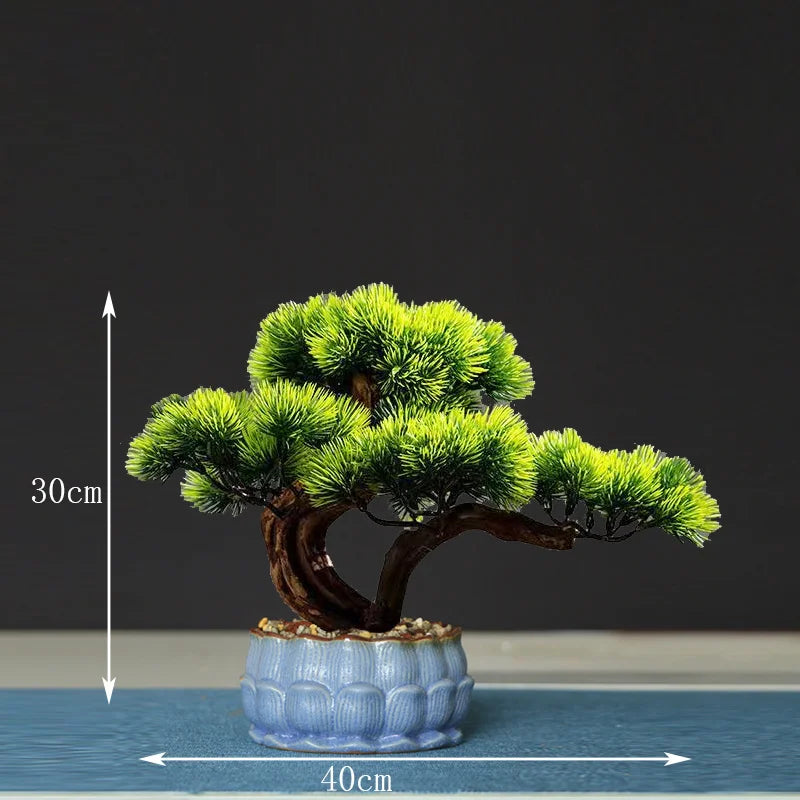 Artificial bonsai tree for indoor decoration and landscaping - vue 4 sur 36