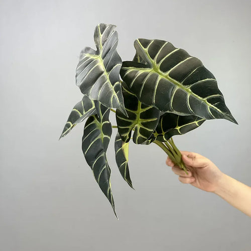 Set of 2 artificial leaves for autumn party decoration - vue 10 sur 10