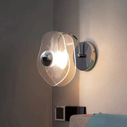 Modern decorative sunflower wall light in lotus shape - vue 6 sur 7
